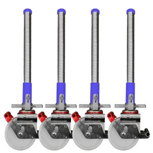 AC Steigtechnik 4 Stück Gerüstrollen 150 mm Nylon, kompatibel zu KRAUSE* Gerüsten