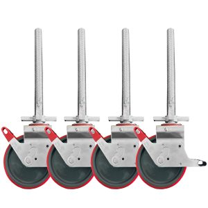 AC Steigtechnik 4 St&uuml;ck Ger&uuml;strollen 200 mm PU (Polyurethan), LAYHER* kompatibel
