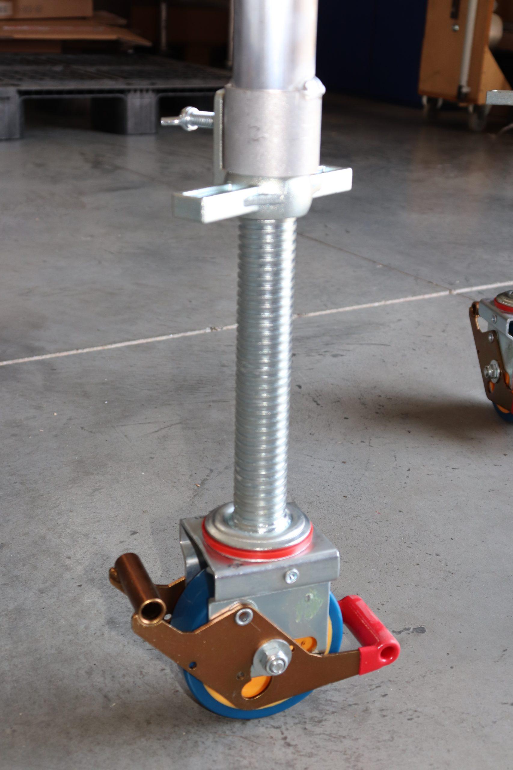 AC Steigtechnik 4 Stück Gerüstrollen 125 mm kompatibel zu Layher* - Gerüsten – Bild 5