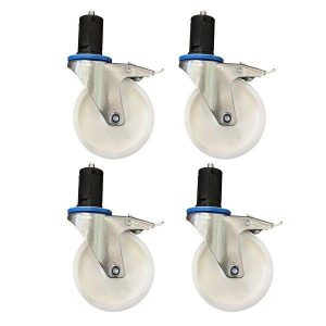 AC Steigtechnik Gerüstrollen 125 mm Nylon, universal passend, 4 Stück im Set