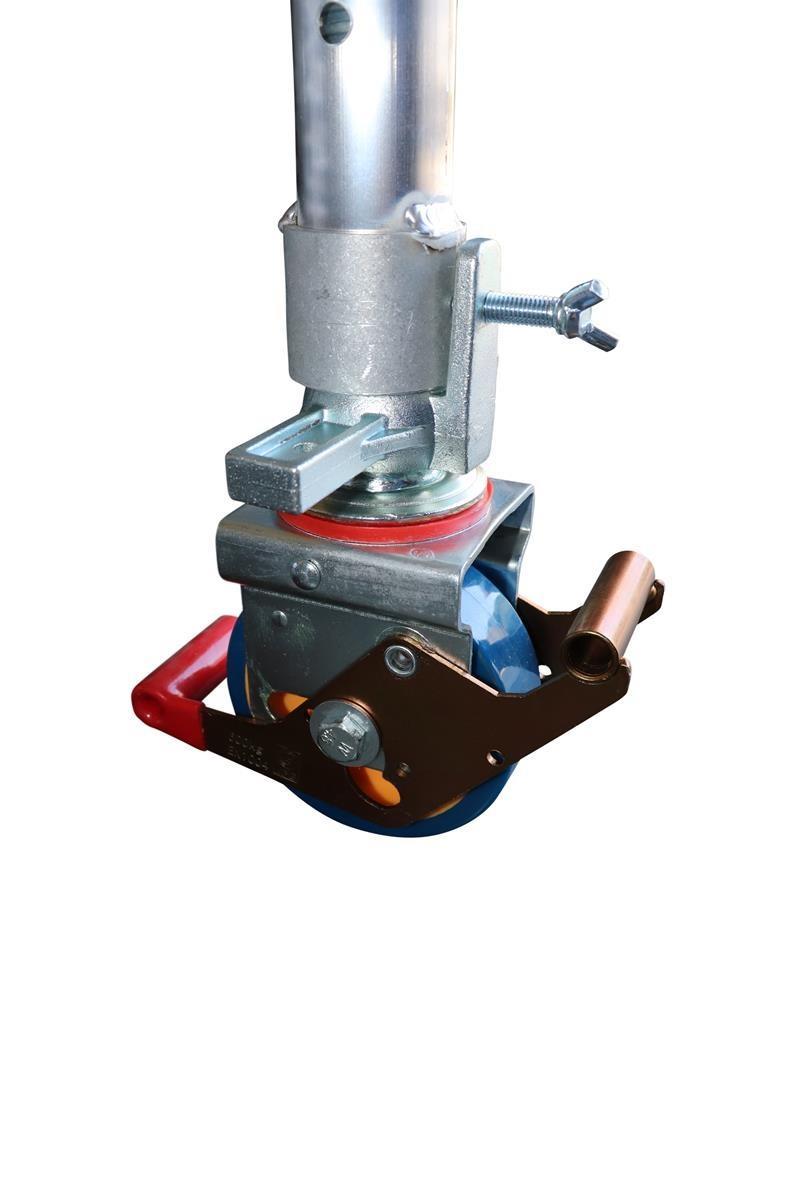 AC Steigtechnik 4 Stück Gerüstrollen 125 mm, universal kompatibel – Bild 7