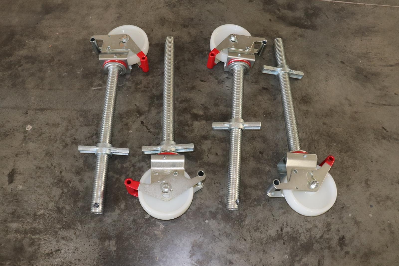 AC Steigtechnik 4 Stück Gerüstrollen 150 mm kompatibel zu LAYHER* - Gerüsten – Bild 7