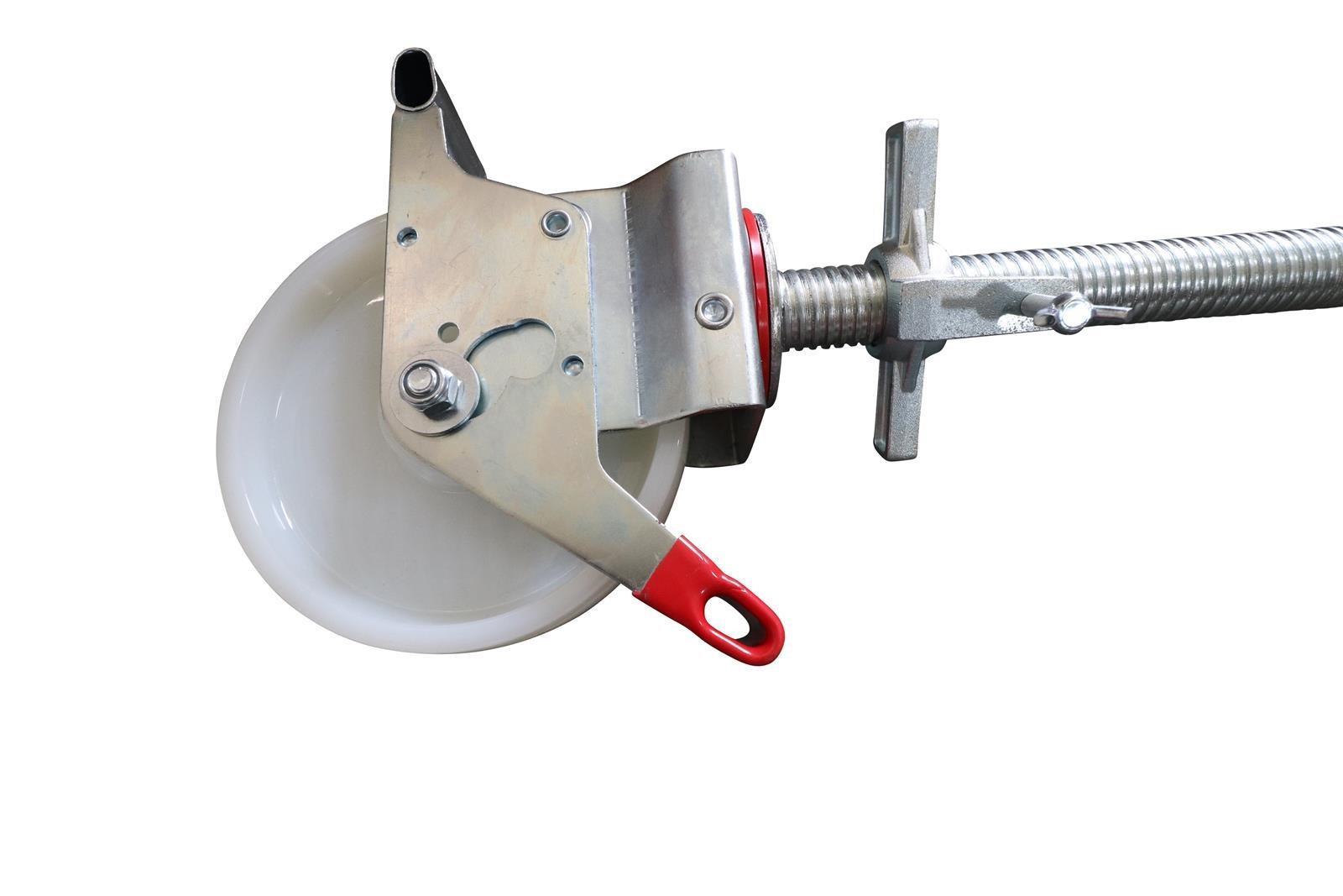 AC Steigtechnik 4 Stück Gerüstrollen 200 mm, LAYHER* kompatibel – Bild 7